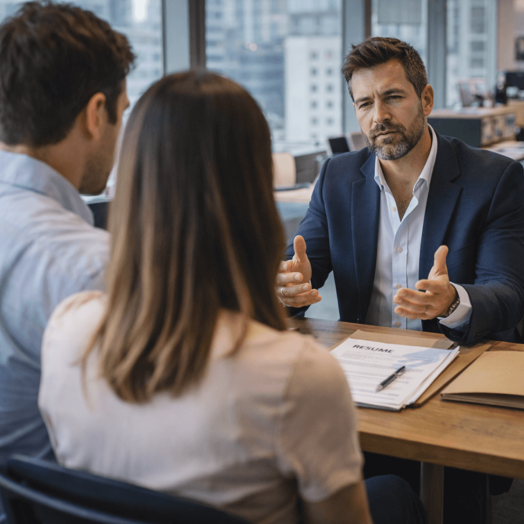 business-owner-conducting-a-professional-job-interview-and-focusing-on-hiring-the-right-candidate-over-personal-relationships-for-kings-network-trusted